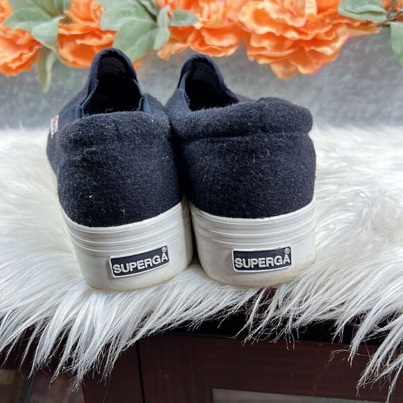 Superga Platform Wool/Poly Sneakers - Picture 4 of 11